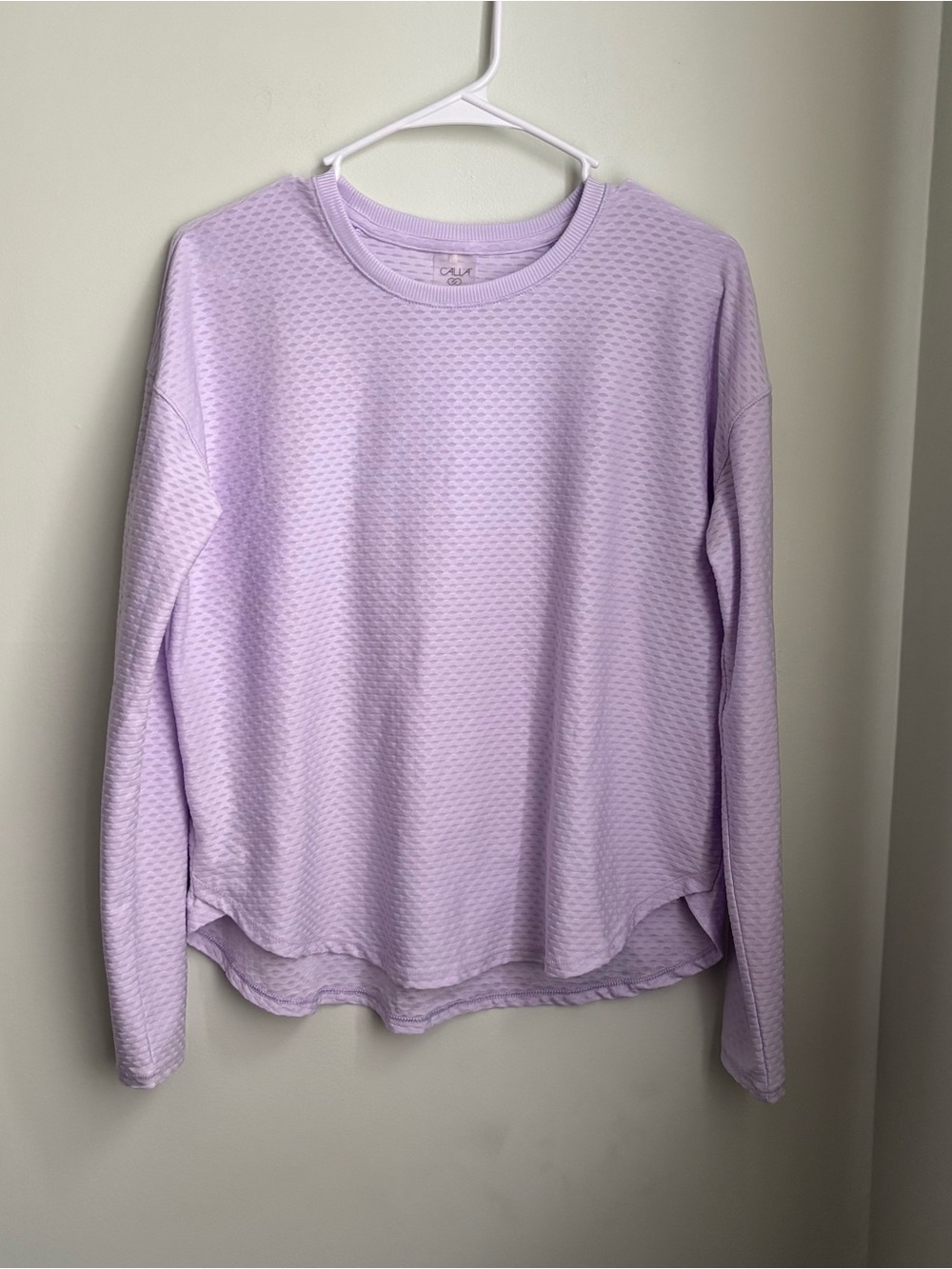 Calia by Carrie underwood Lavender diamond print activewear Sleeve Top size M